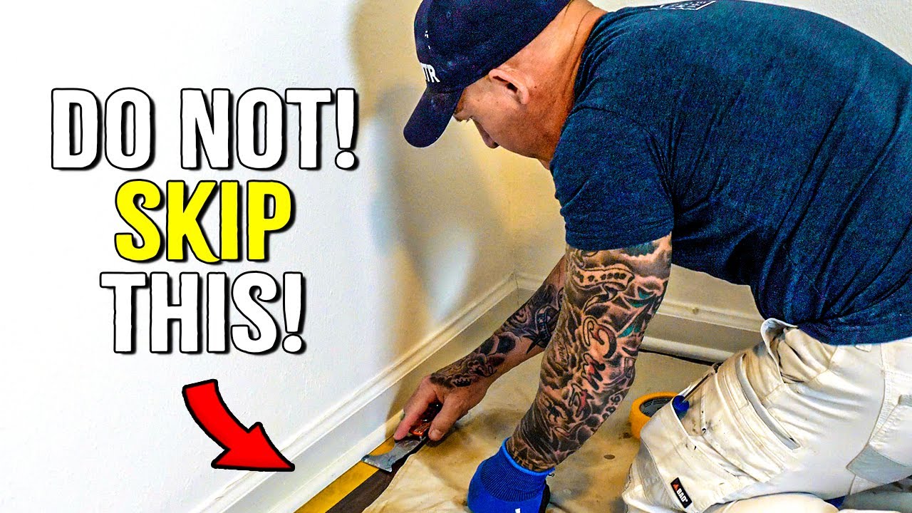 Do Mask Your Floors | Pro Tips Painting A House