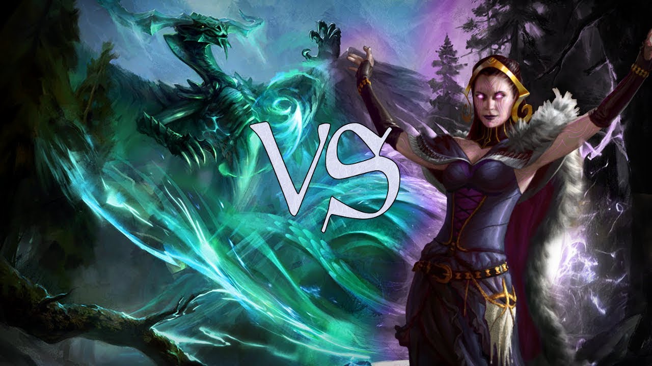 MTG Modern Gameplay - Mono-Green Tron VS Jund