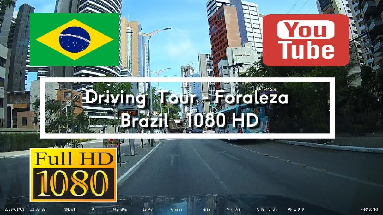 🇧🇷 Driving Tour Foraleza - Brazil -1080HD