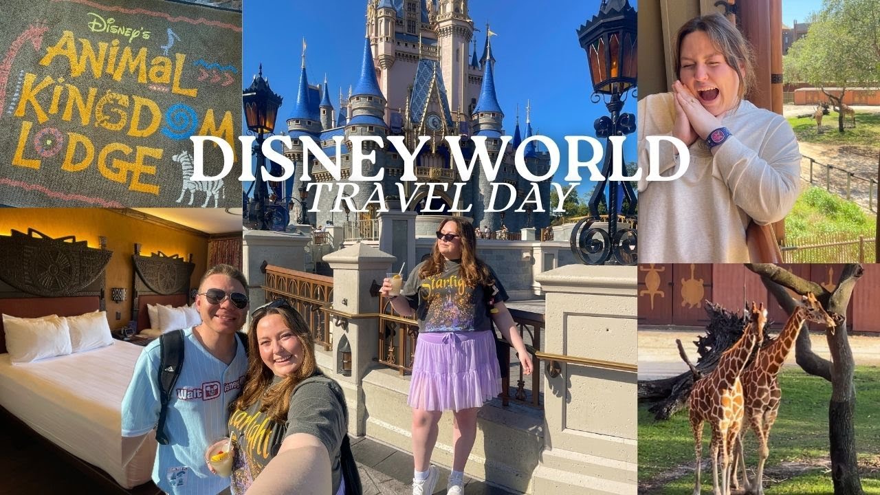 DISNEY WORLD TRAVEL DAY✈️✨ Animal Kingdom Lodge, Savanna view room, Magic Kingdom, travel to Disney!