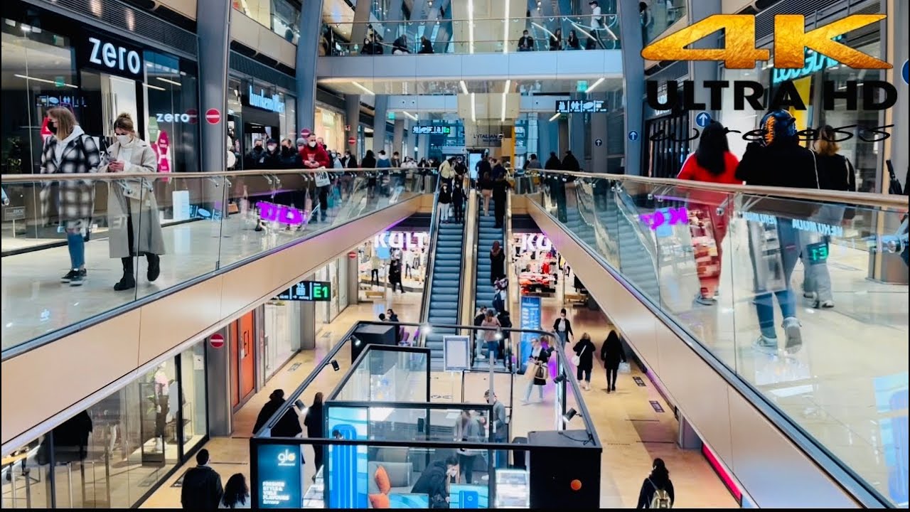 [4K HDR] Europa Passage Mall First Day After Lockdown walking Tour. Hamburg city Germany 🇩🇪 2021
