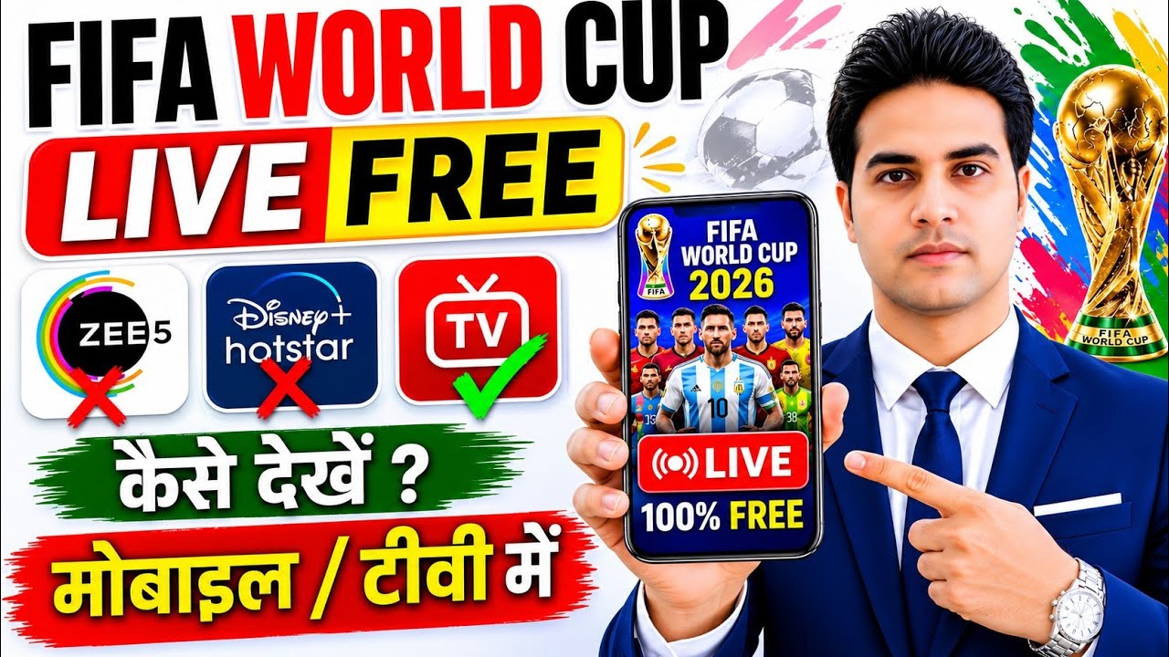 FIFA World Cup 2026 Live Kaise Dekhe Free Mein | How To Watch Fifa World Cup 2026 In India For Free
