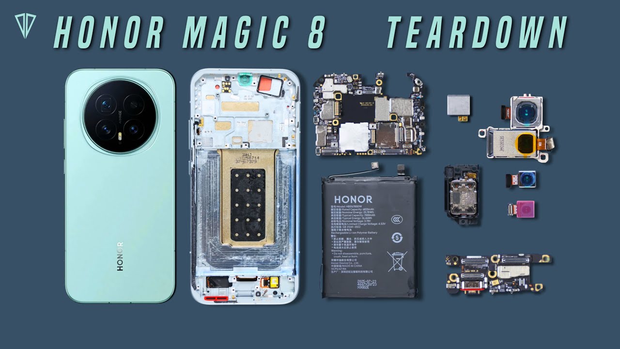 Honor Magic 8 TEARDOWN   The Coolest Internal Design Yet!