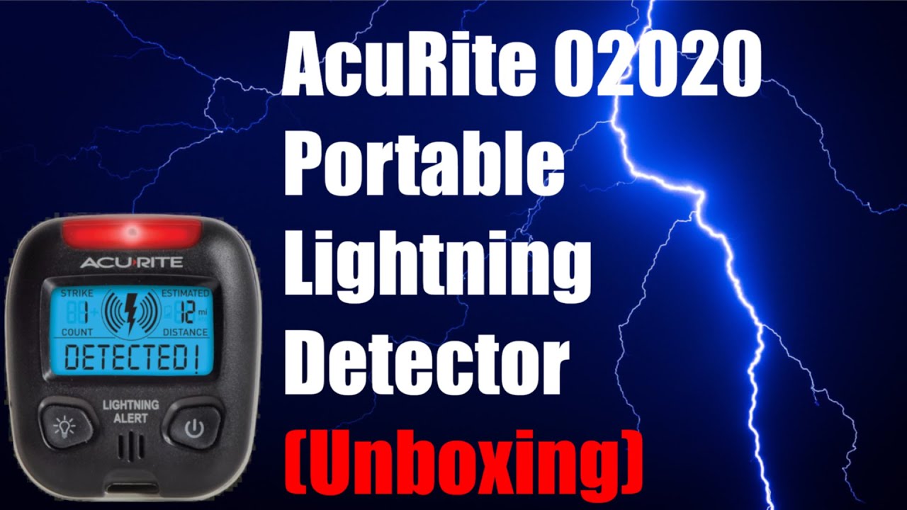 AcuRite 02020 Portable Lightning Detector (Unboxing)
