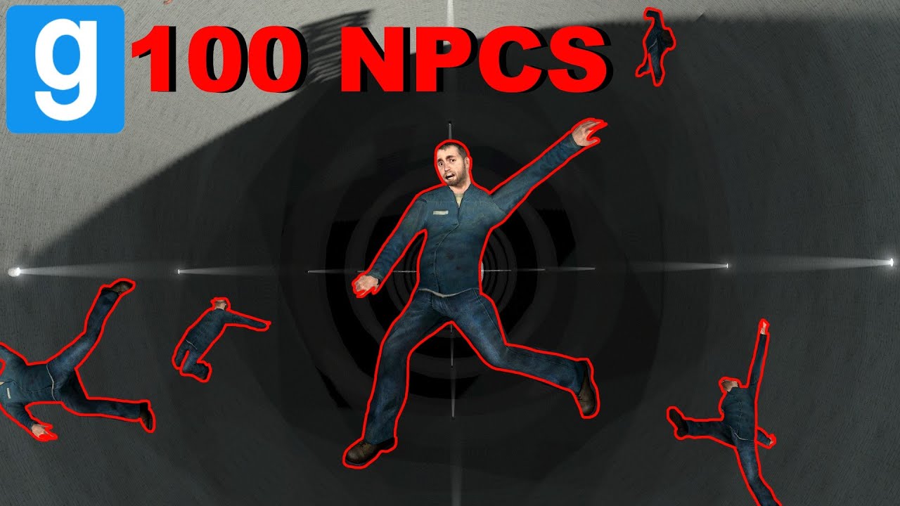 NPCs VS GIGANTIC PIT! (Gmod Sandbox)