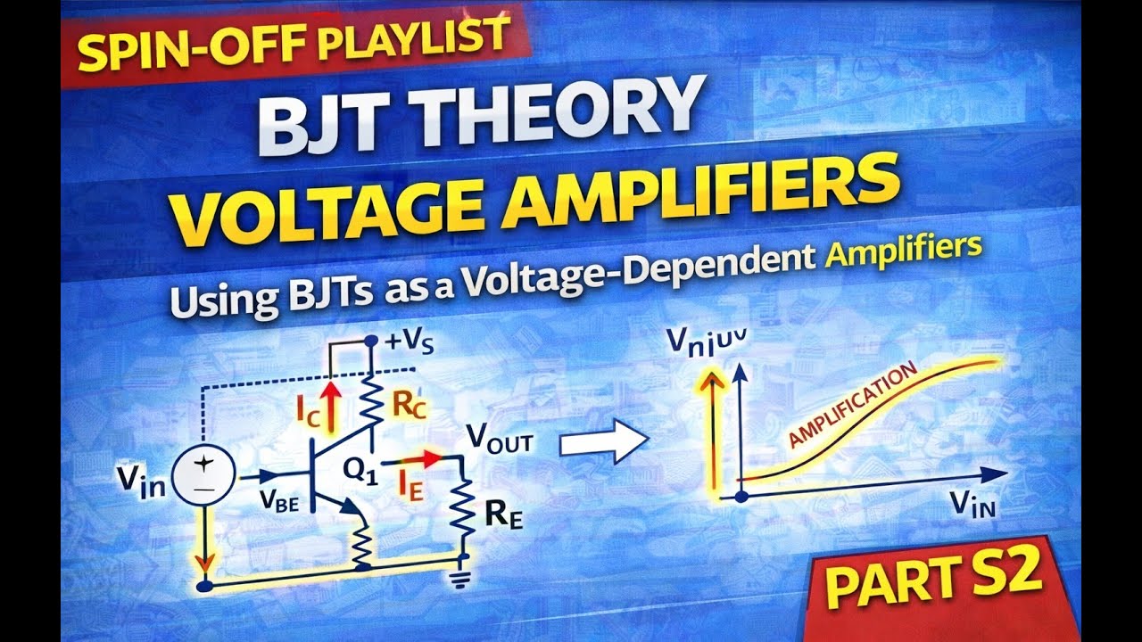 How a BJT Works as a Voltage Amplifier | BJT Theory Spin-Off (Part S2)