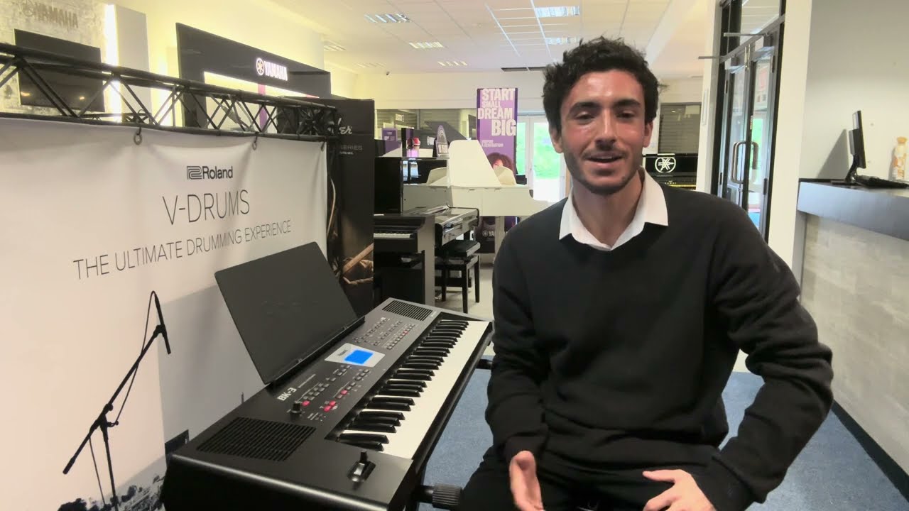 Used Roland BK3 Backing Keyboard Demonstration & Review | Rimmers Music ‘The Piano People’