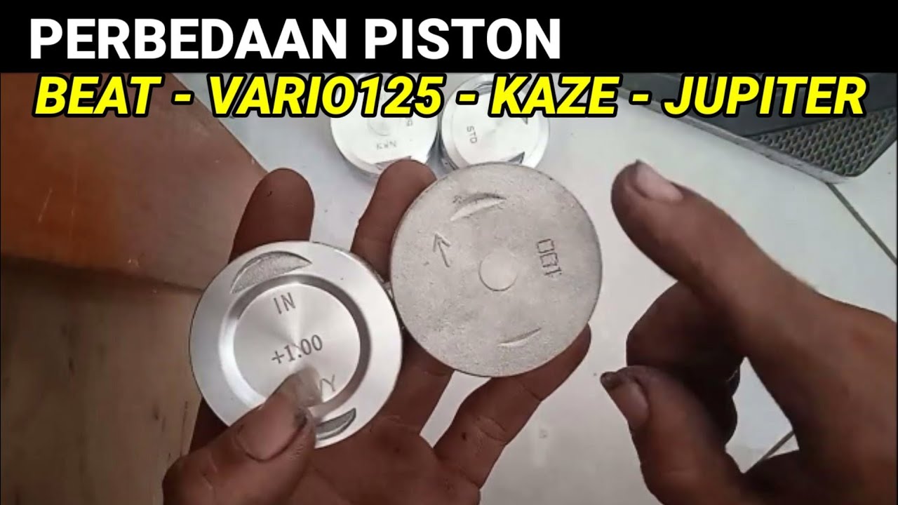 perbedaan piston beat dengan kaze, vario 125 dan jupitee