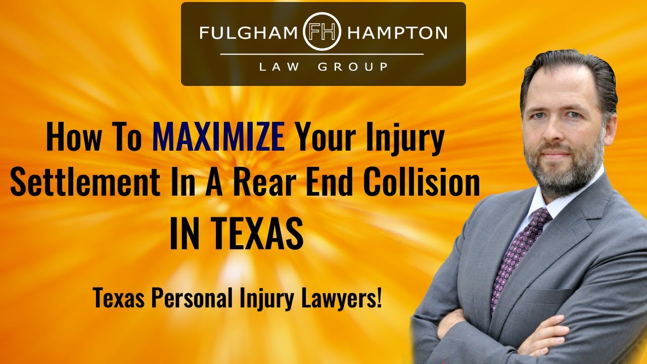 Rear-End Collision In Texas? Don't Ignore These Tips To Max Your Settlement! (2022)