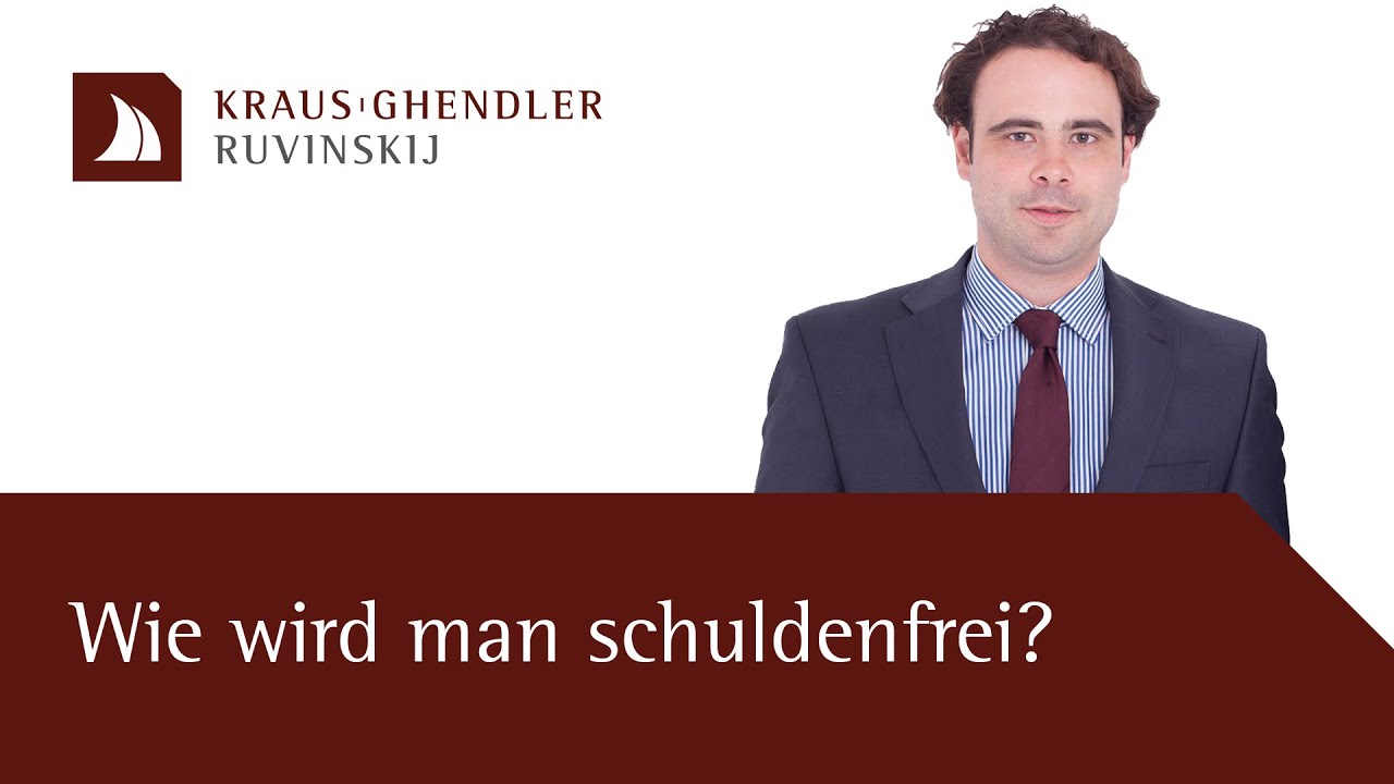 Wie wird man Schuldenfrei? - Erklärt vom Anwalt
