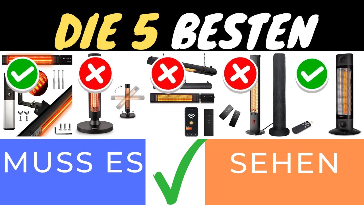 **DIE BESTEN INFRAROT TERRASSENHEIZER 2025 🔥🌟 | TOP 5 MODELLVERGLEICH FÜR WARMES OUTDOOR-FEELING**