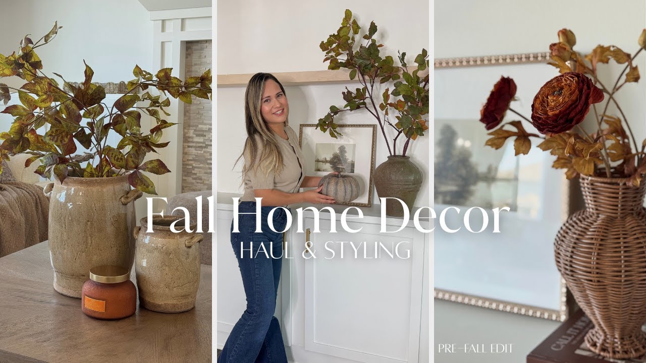 NEW FALL HOME DECOR HAUL AND STYLING | FALL DECORATING IDEAS | MOODY AND COZY AUTUMN DECOR