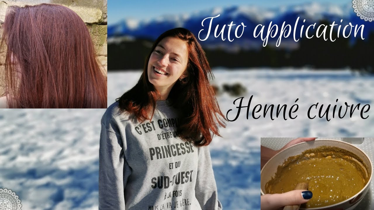 Tuto coloration naturelle : HENNÉ CUIVRE ! 🧖‍ ( préparation + application)