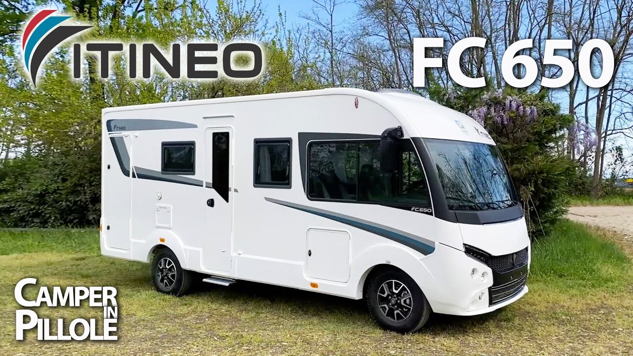 Itineo FC 650: in soli 6,5 metri un grande living, ampia cucina ad angolo, grande bagno e garage