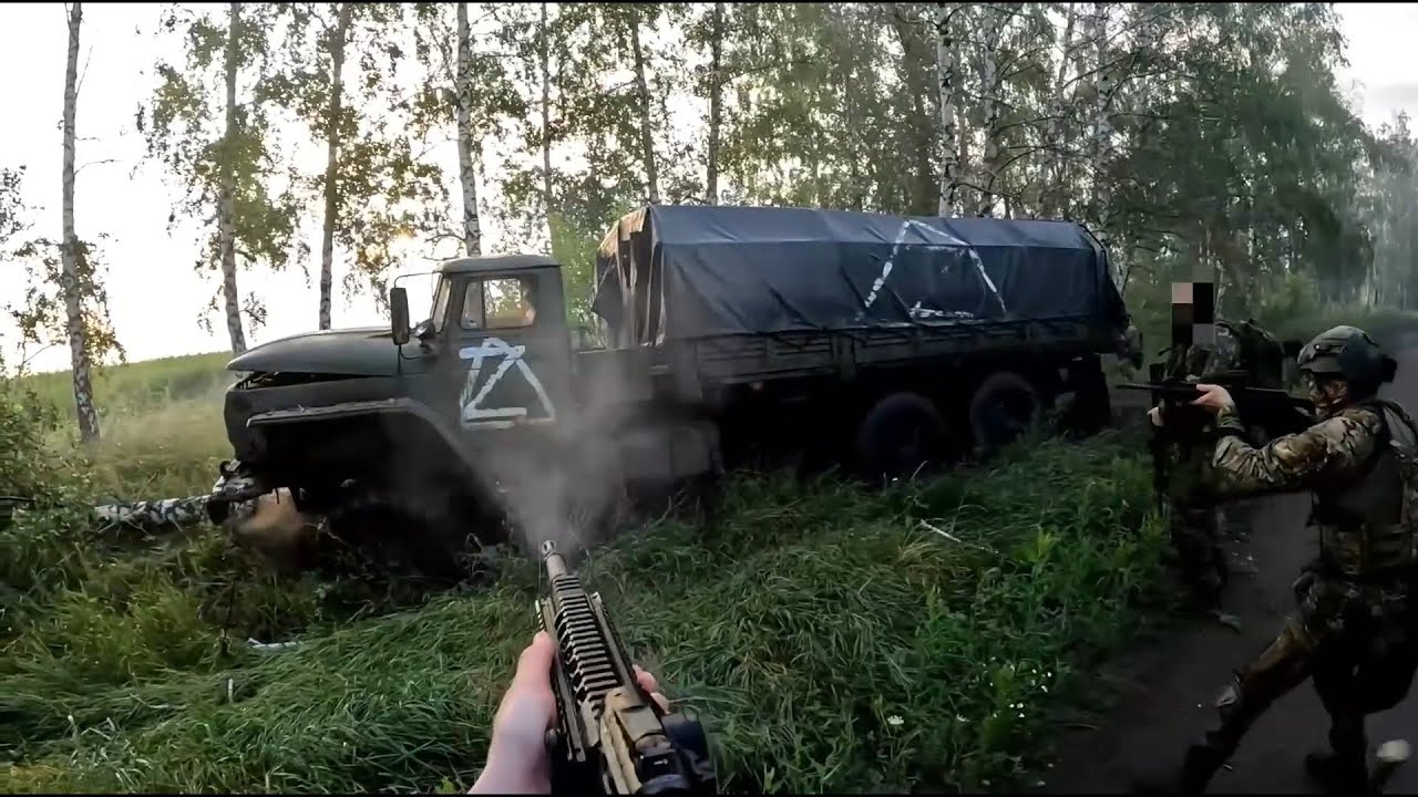 🔴 Ukraine War Update - Special Forces Ambush Russian Truck in Russia &bull;  🇺🇦 & 🇷🇺 Mechanized Assaults