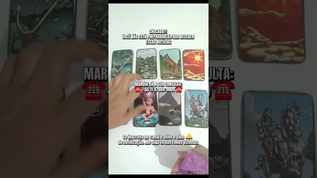 CHOCADA!!! VOC&Ecirc; N&Atilde;O EST&Aacute; PREPARADO(A)PARA RECEBER ESSAS NOT&Iacute;CIAS.11970499809 #tarotdoamor