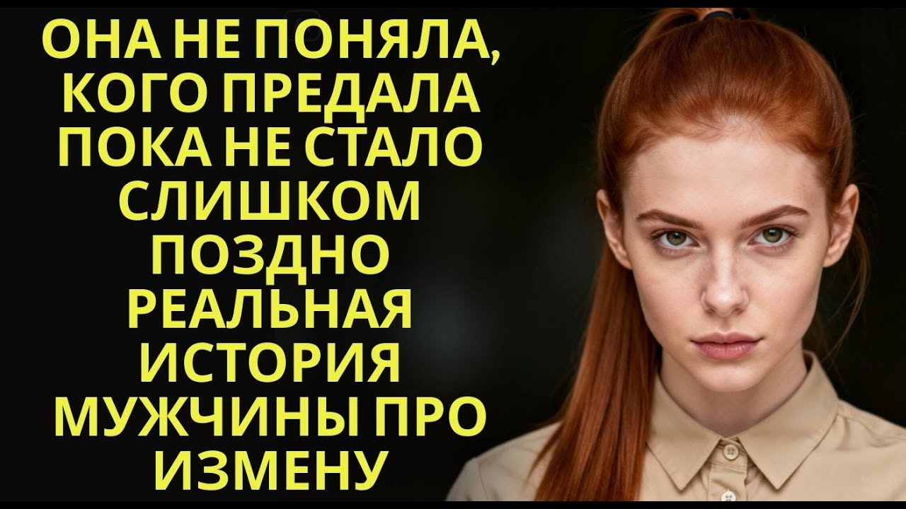 Она не поняла, кого предала   пока не стало слишком поздно  Реальная история мужчины про измену