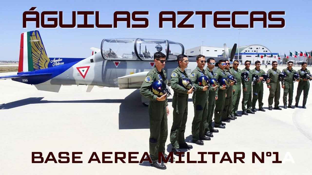 La Escuadrilla acrobática "Águilas Aztecas" la primera en llegar a FAMEX 2025