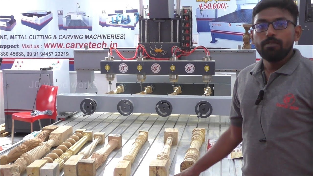 Wood tech expo part 3|| Chennai trade center || carvetech Madha wood carving,Manaparai