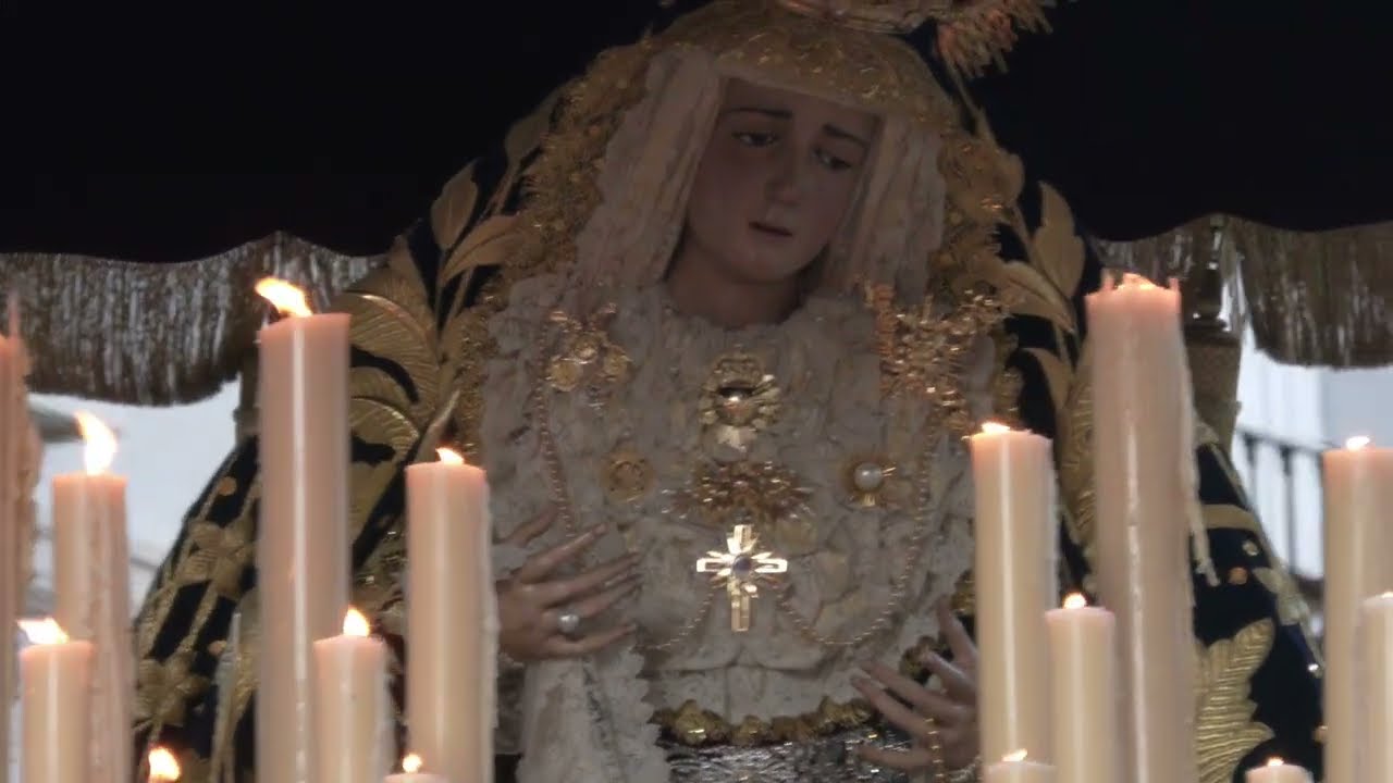 Dolores de San Juan. Semana Santa Málag 2025. Plaza de Félix Sáenz