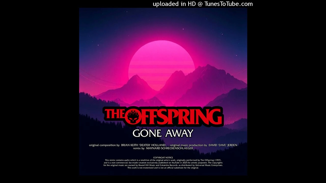The Offspring - Gone Away (Synthwave Metal Remix 2025)