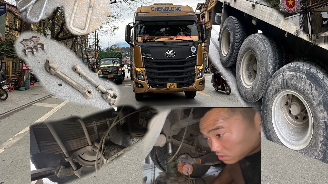 A 100km rescue journey for a vehicle with a damaged rear axle.