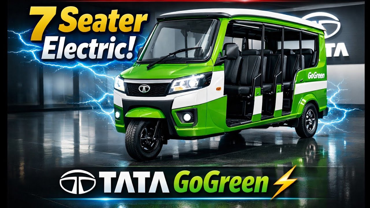 TATA GoGreen 7 Seater Electric Rickshaw 2026 – India Ka Sabse Powerful Passenger EV! ⚡🇮🇳