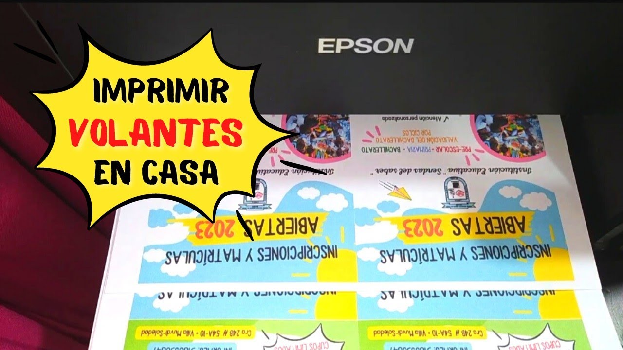 🌟 C&oacute;mo HACER VOLANTES desde tu IMPRESORA CASERA &bull; Flyers &bull; Folletos