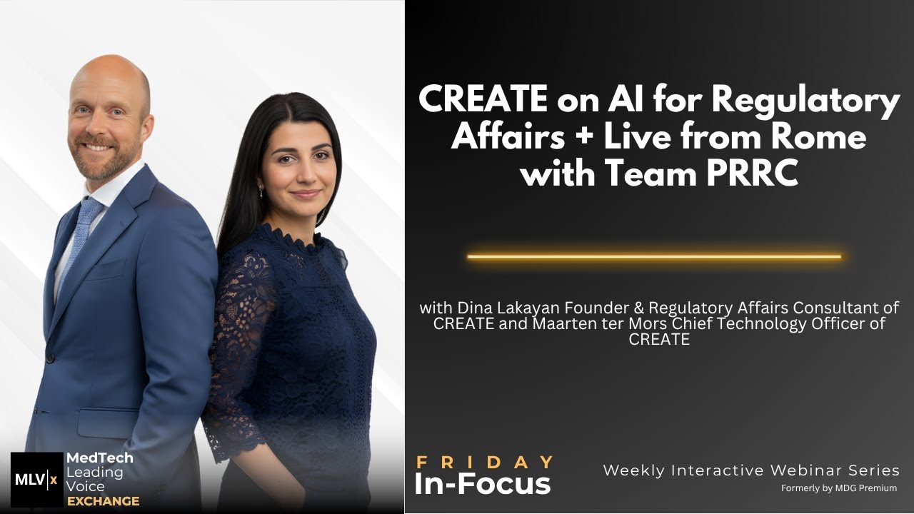 CREATE on AI for Regulatory Affairs + Live from Rome with Team PRRC