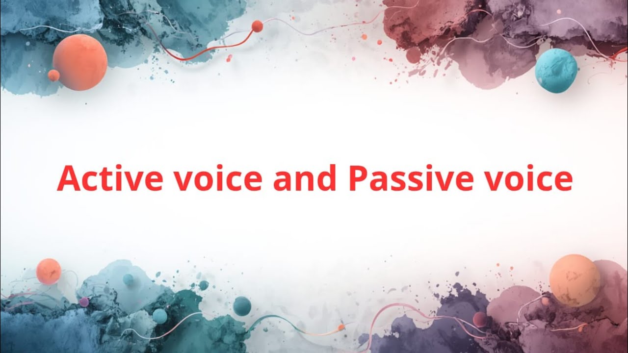  Active voice and Passive voiceبسهولة افهم
