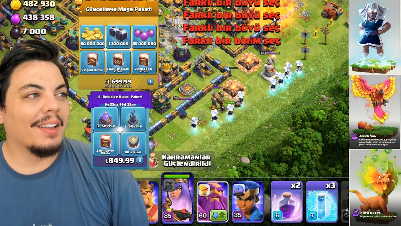 1699 TL!! Belediye Binası 15 Geldi Yeni Güncelleme Clash of Clans