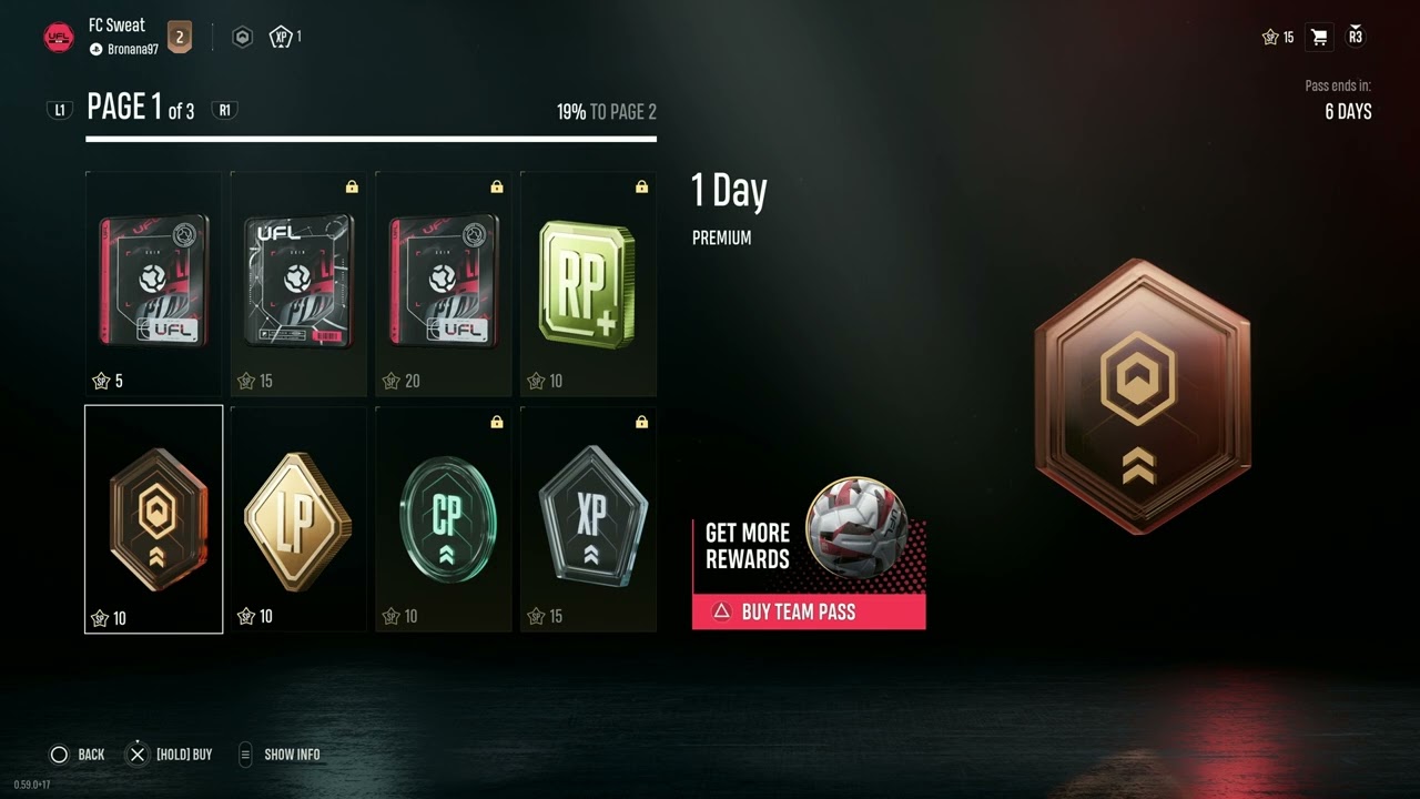 UFL: How to Buy Team Pass