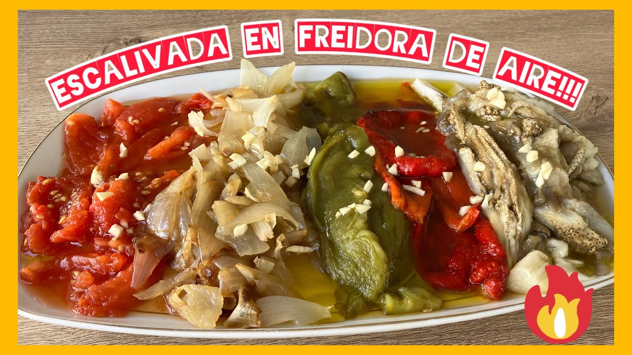 🔥ESCALIVADA en Freidora de aire/ VERDURAS ASADAS AIR FRYER #freidoradeaire #recetasfaciles #cecofry