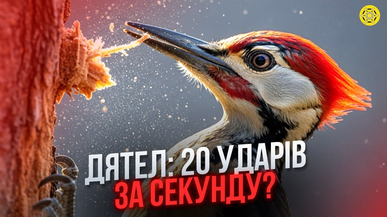 Секрети дятлів: чому вони стукають по деревах і як не ламають голову