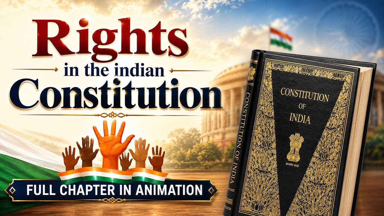 Rights in the Indian Constitution Class 11 Political Science One shot | Full chapter by animation