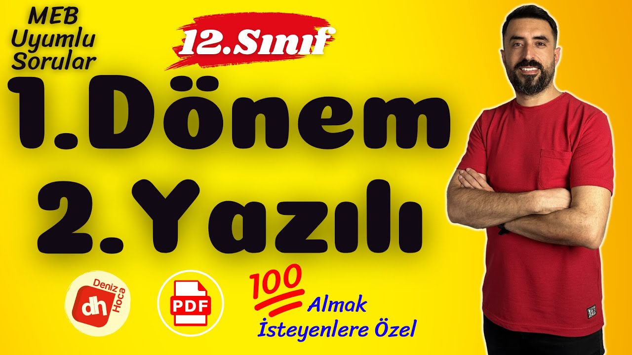 12.SINIF 1.DÖNEM 2.YAZILI SORULARI (Yeni Nesil Sorular) 💯 (12 Edebiyat Sınava Hazırlık Çalışması)
