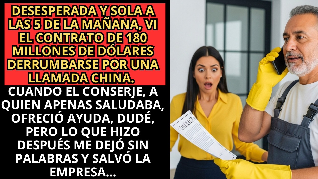 Conserje atiende la llamada de China, y cierra un contrato de $ 180 millones - lo llamé y le dije...