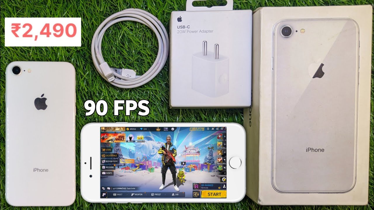 iphone 8 unboxing gaming review // iphone 8 unboxing gaming test // iphone 8 free fire test 