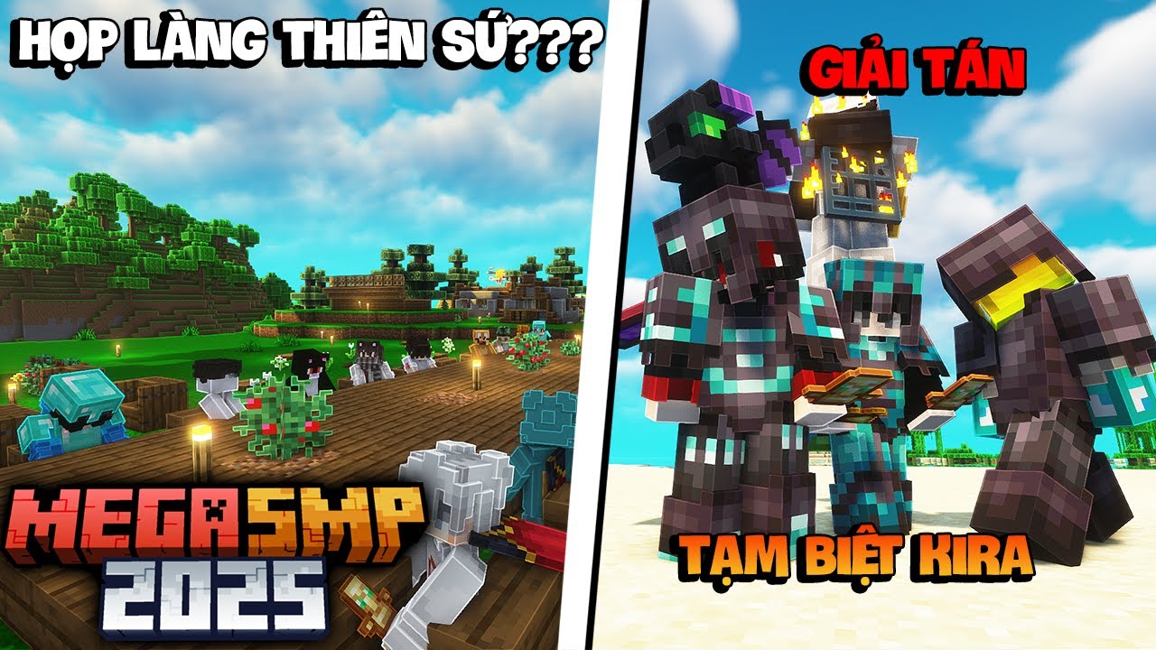 Minecraft Mega SMP 2025* Tập 8 | Tạm Biệt Kira Và Team Gọi Vốn Tôi Hoàn Lương ???