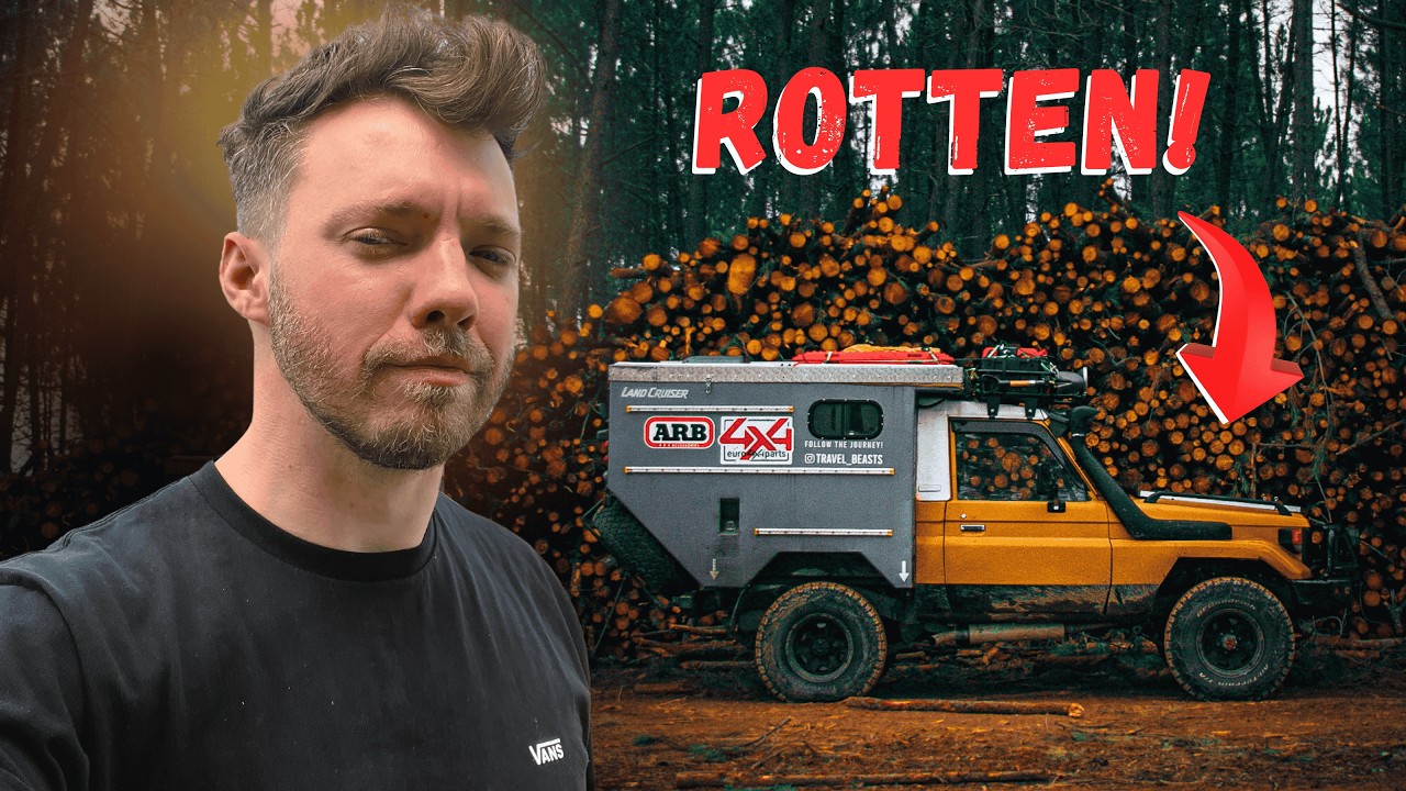 NASTY surprise during overland build... (bodywork & fitting a winch!)