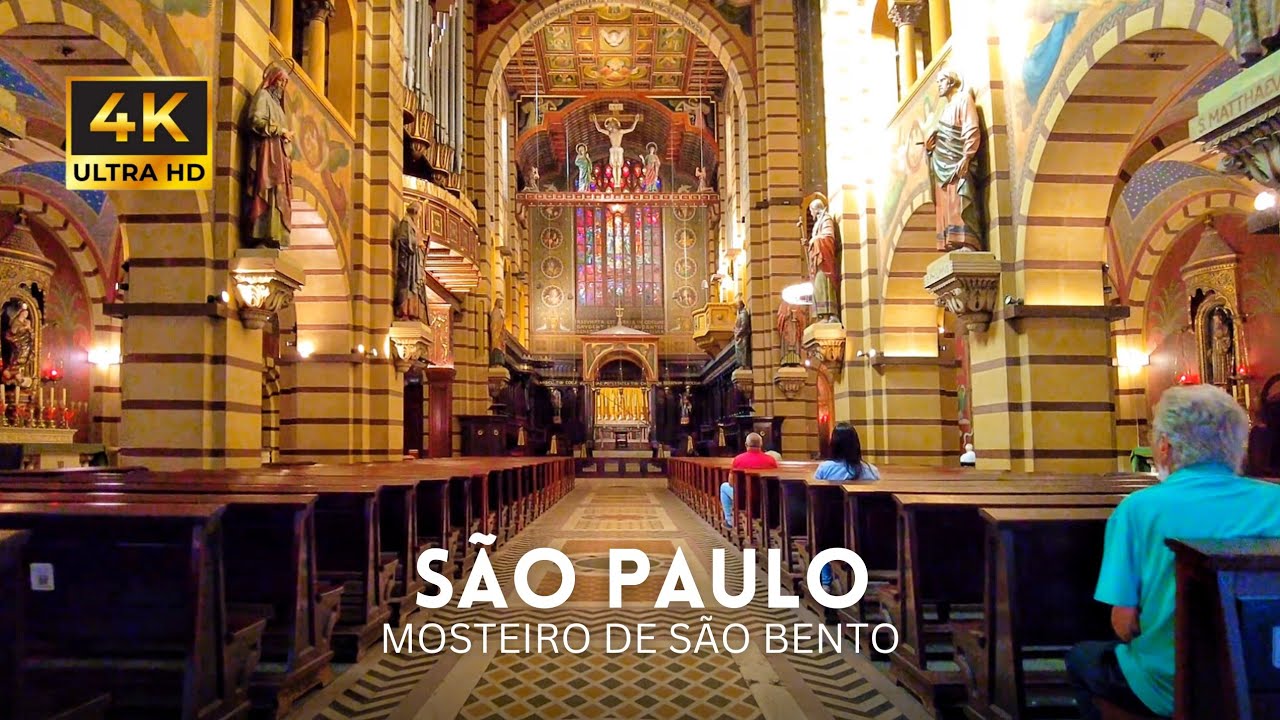 Mosteiro de São Bento em São Paulo 4K