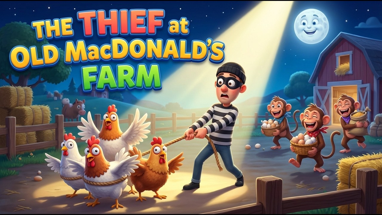 Chicken Run! 🐔 | Monkeys Grab Eggs 🥚 & Feed 🥣 | Spotlight Flash 🔦