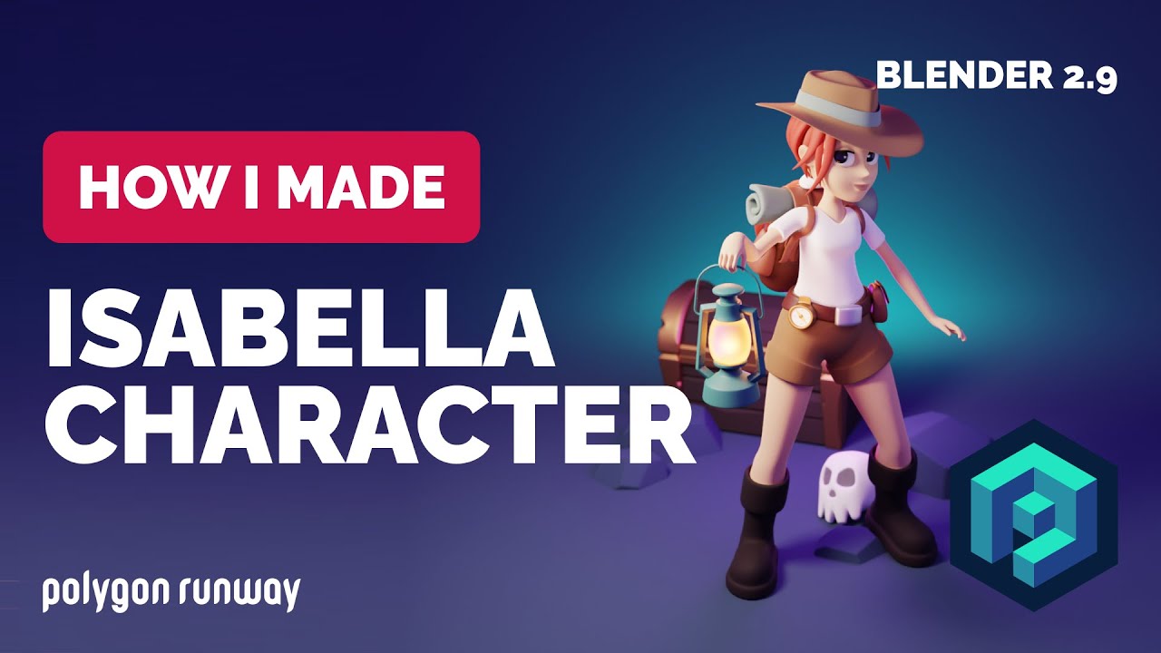 Isabella 3D Character Modeling in Blender 2.9