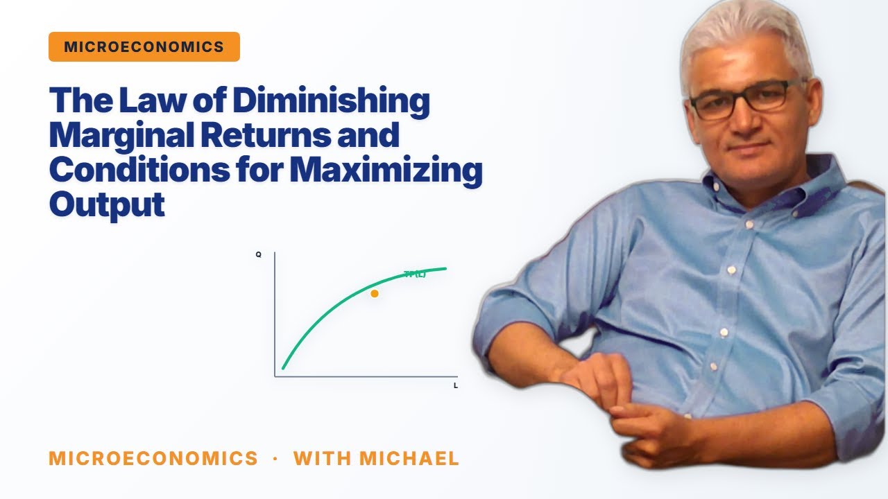 The Law of Diminishing Marginal Returns and Conditions for Maximizing Output