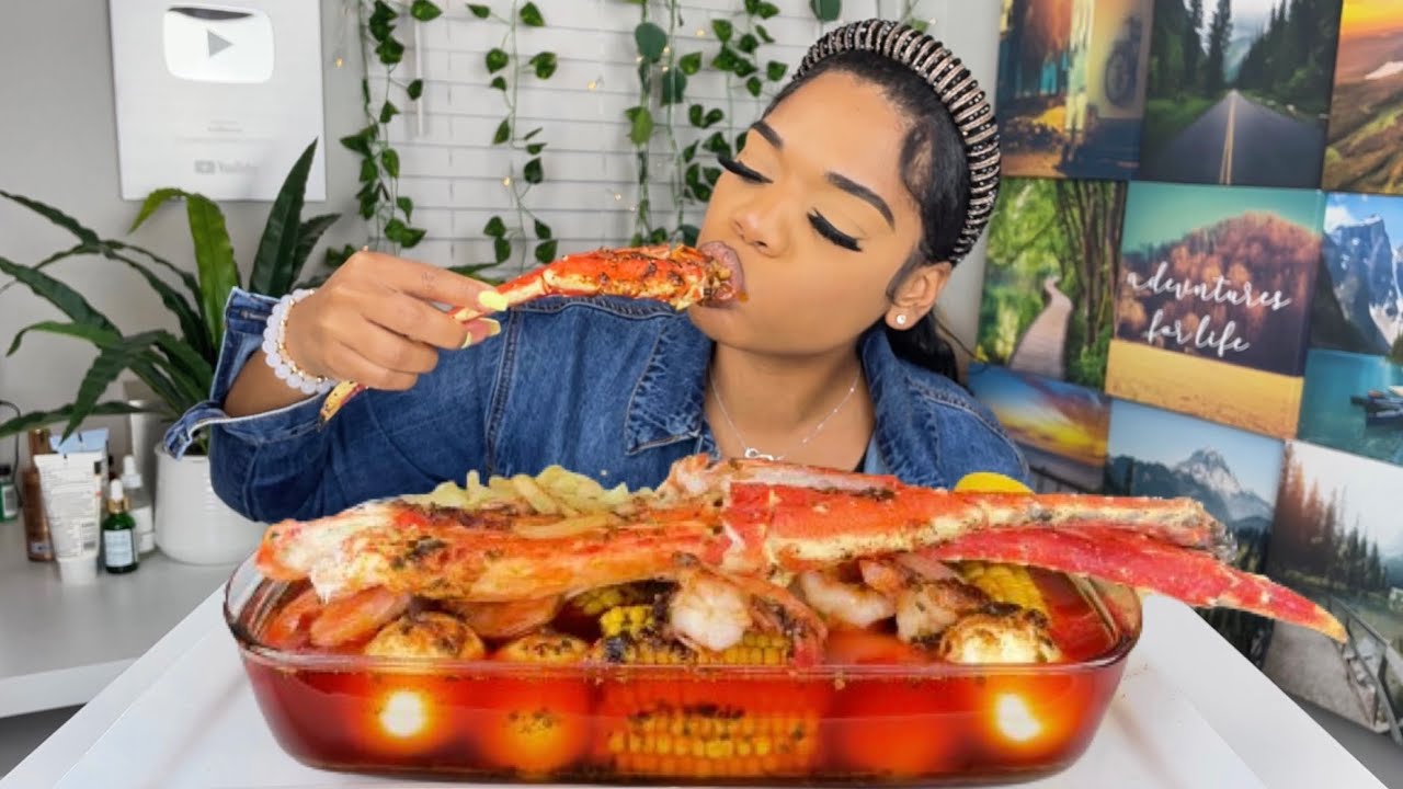 KING CRAB DESHELLED SEAFOOD BOIL + ITS MY BIRTHDAY!!! 🥳♈️