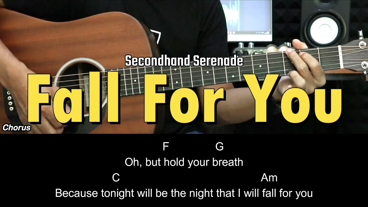 Fall For You - Secondhand Serenade | EASY Guitar Tutorial - Chords / Lyrics - Guitar Lessons