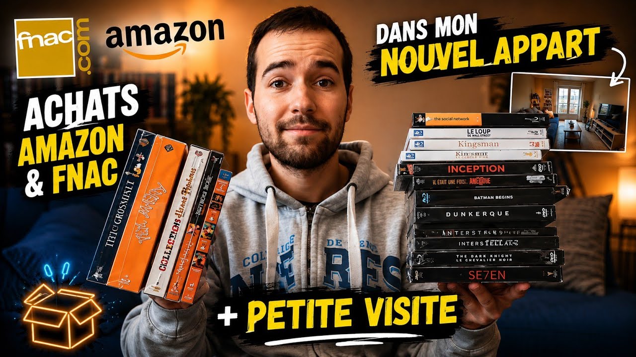 ACHATS AMAZON & FNAC DANS MON NOUVEL APPART + PETITE VISITE