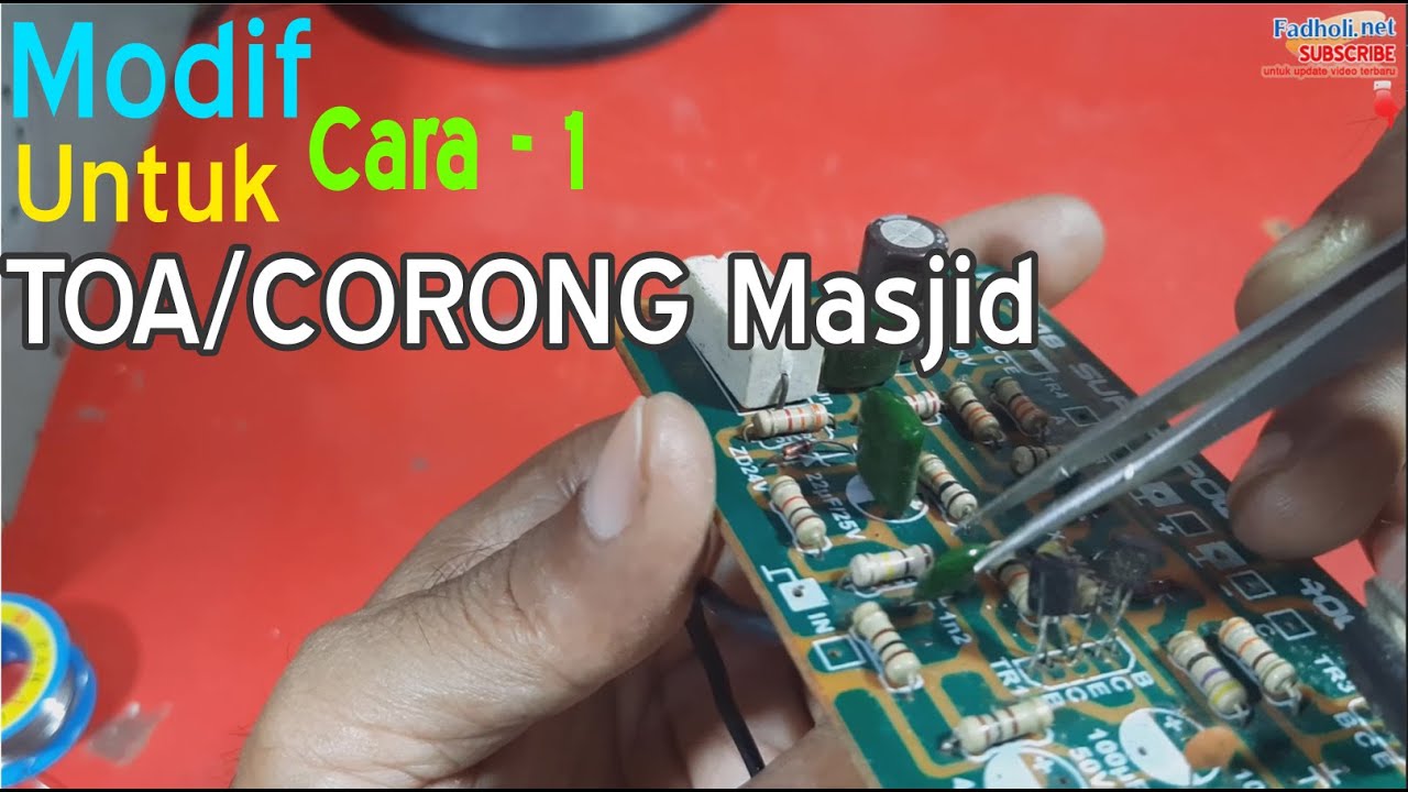 Modif Driver Amplifier Untuk Corong Toa Masjid Dan Musholla - Cara 1