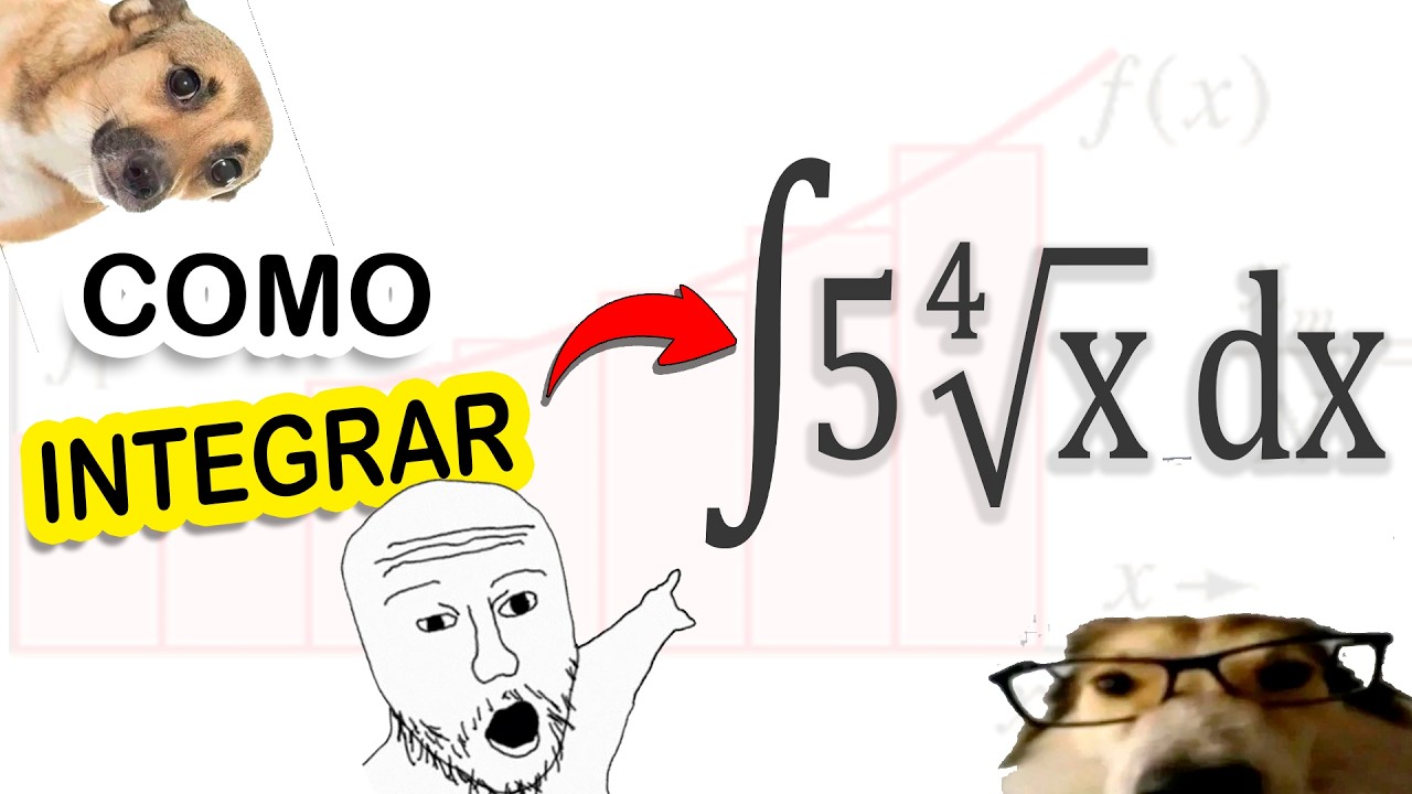 Integral de una raíz (5 raíz cuarta de x dx) | ¡TRANSFORMA la RAÍZ en POTENCIA!