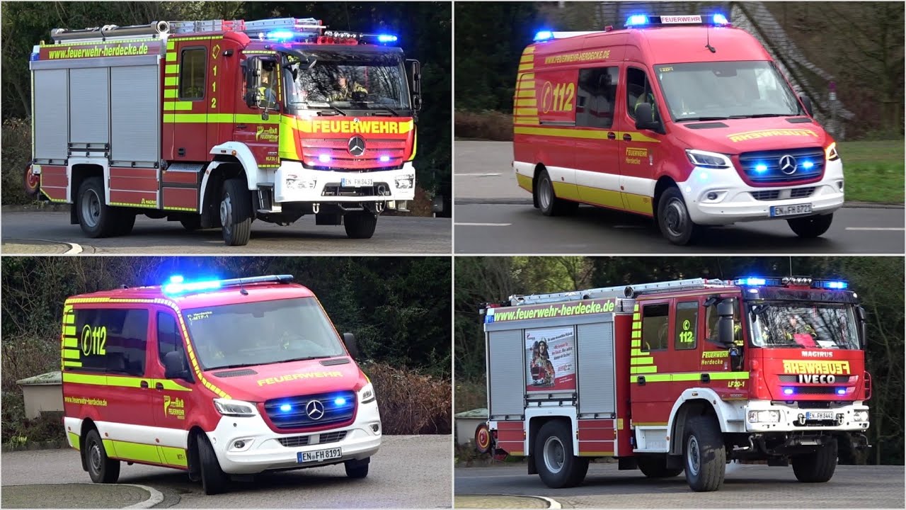 [NEUES HLF20 & MTF] Einsatzfahrten Freiwillige Feuerwehr Herdecke